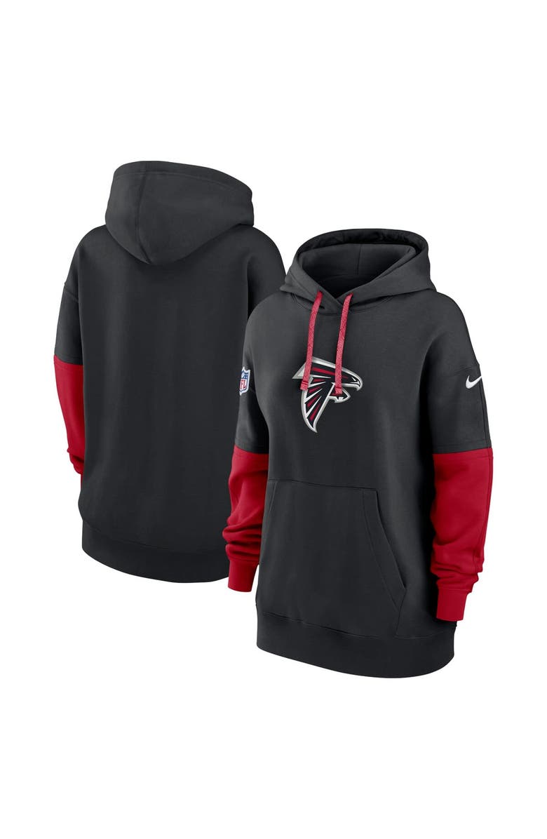 Nike Women's Nike Black Atlanta Falcons 2024 Sideline Essential Fleece Pullover Hoodie, Main, color, Black