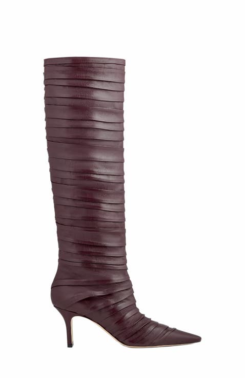 Plisse Knee Boot