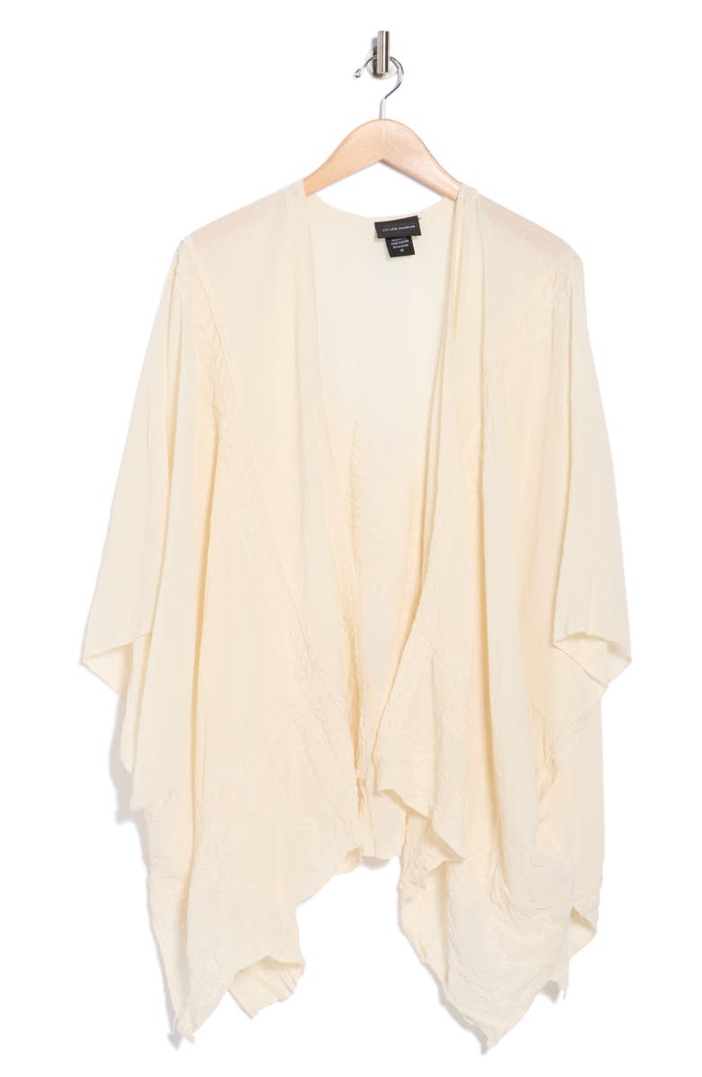 Forgotten Grace Embroidered Ruana, Alternate, color, White