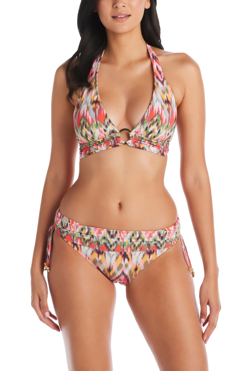 BLEU by Rod Beattie Free Spirit Ring Halter Bikini Top, Alternate, color,