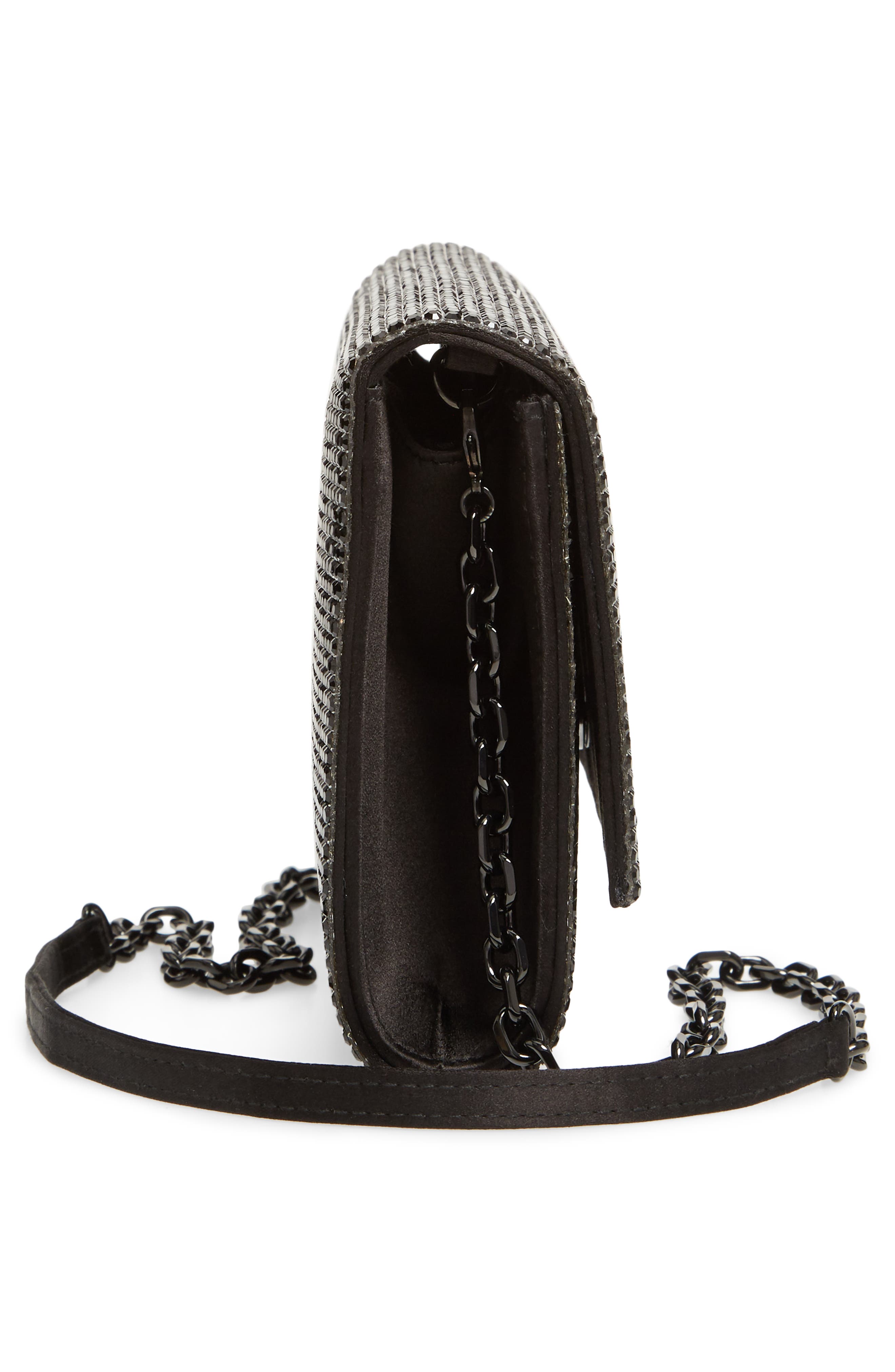 JUDITH LEIBER COUTURE Fizzoni Beaded Clutch, Alternate, color, Ebonized Jet