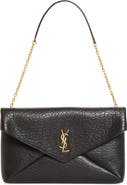 Saint Laurent Cassandre Lambskin Leather Pouch on a Chain