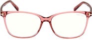 TOM FORD 54mm Square Blue Light Blocking Glasses