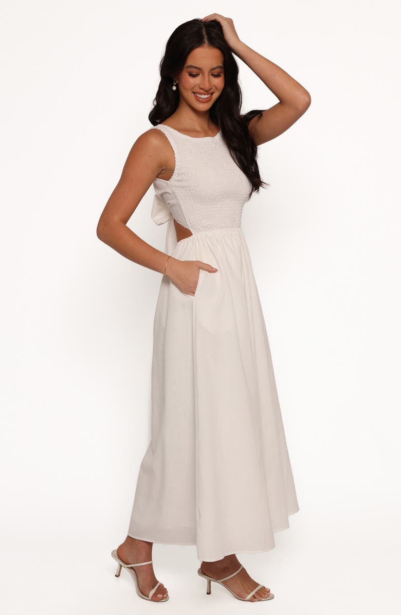 Petal & Pup Lillie Smocked Sundress, Alternate, color, White