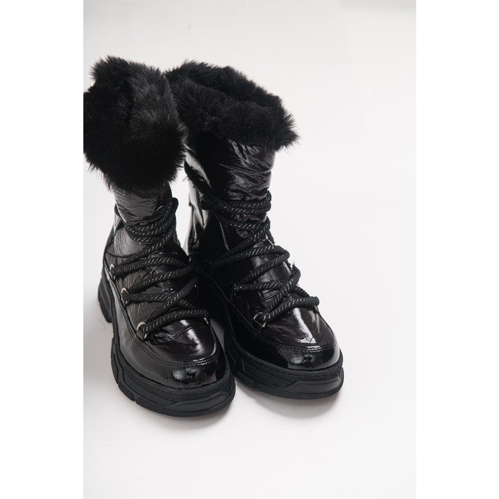 Prologue Shoes Rosie Fur Lined Boot In Black