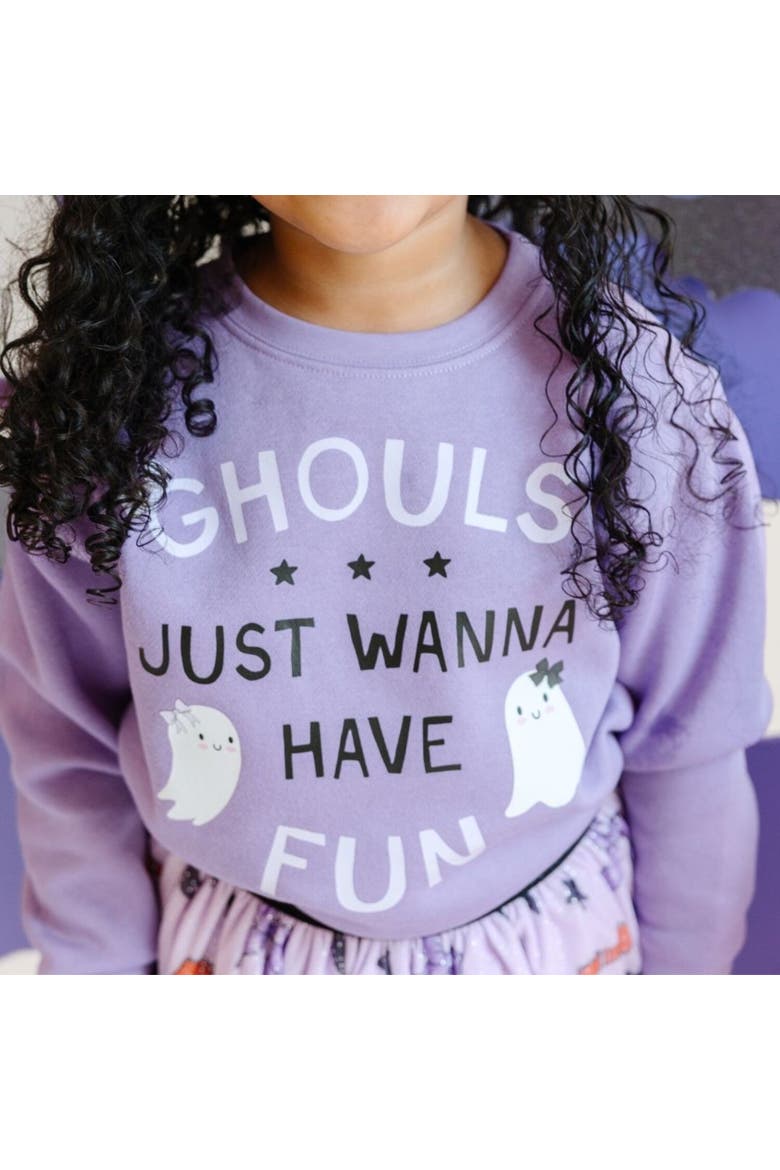 Ghouls Just Wanna Have Fun Halloween Sweatshirt, Alternate, color, Lavender