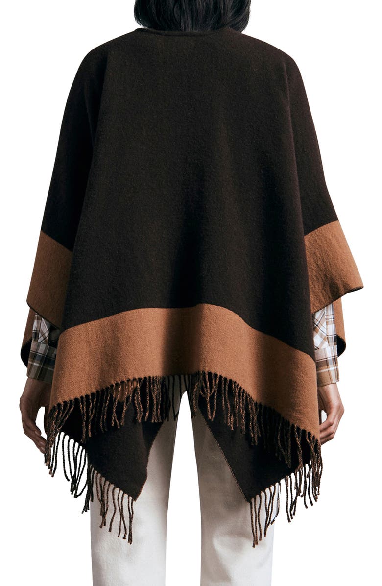rag & bone Highlands Reversible Wool Blend Poncho, Alternate, color,