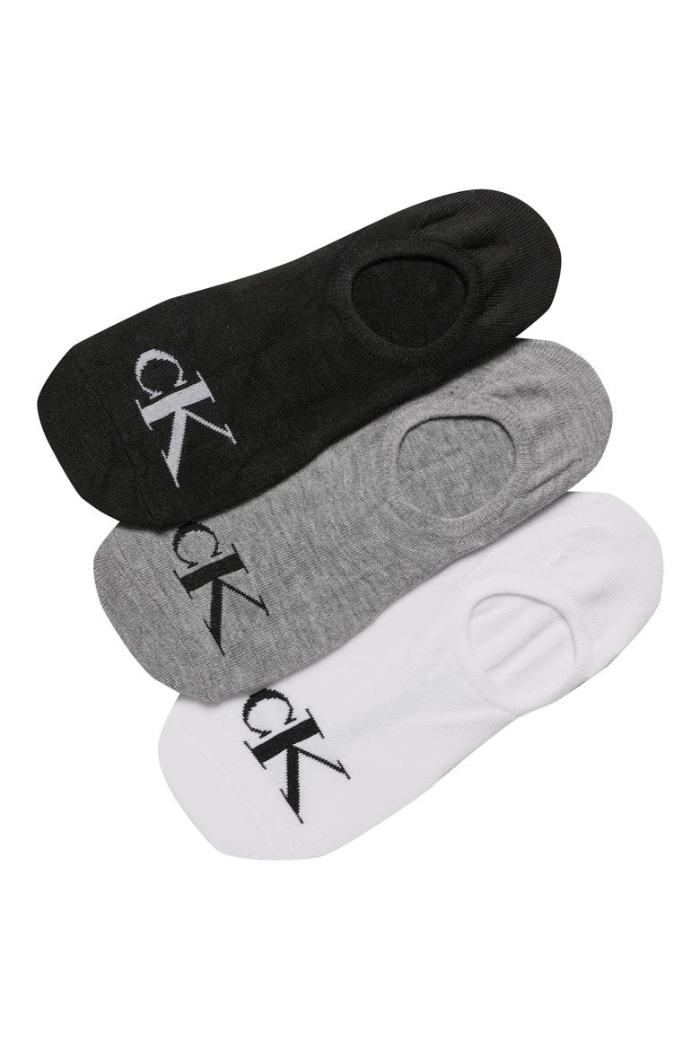 Assorted 3-Pack No-Show Socks, Main, color, BLACK ASSORTED