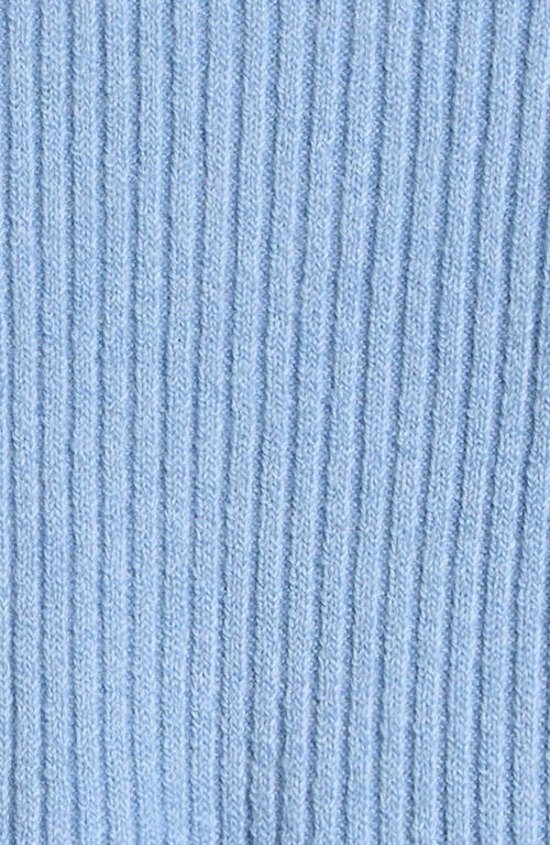 Nordstrom Kids' Ruffle Rib Crop Sweater In Blue