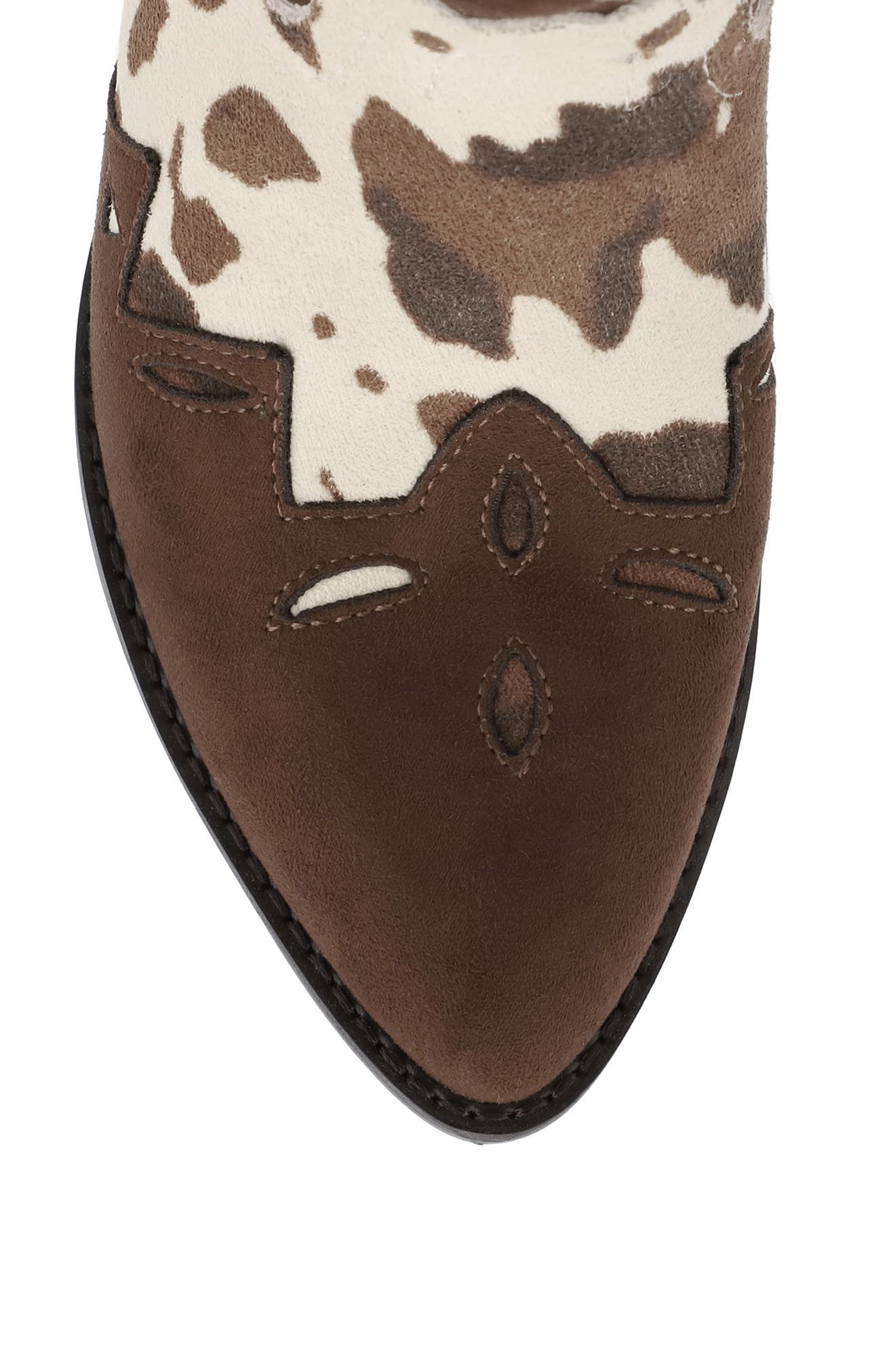 MIA Sonni Western Boot, Alternate, color, Brown/ Off White