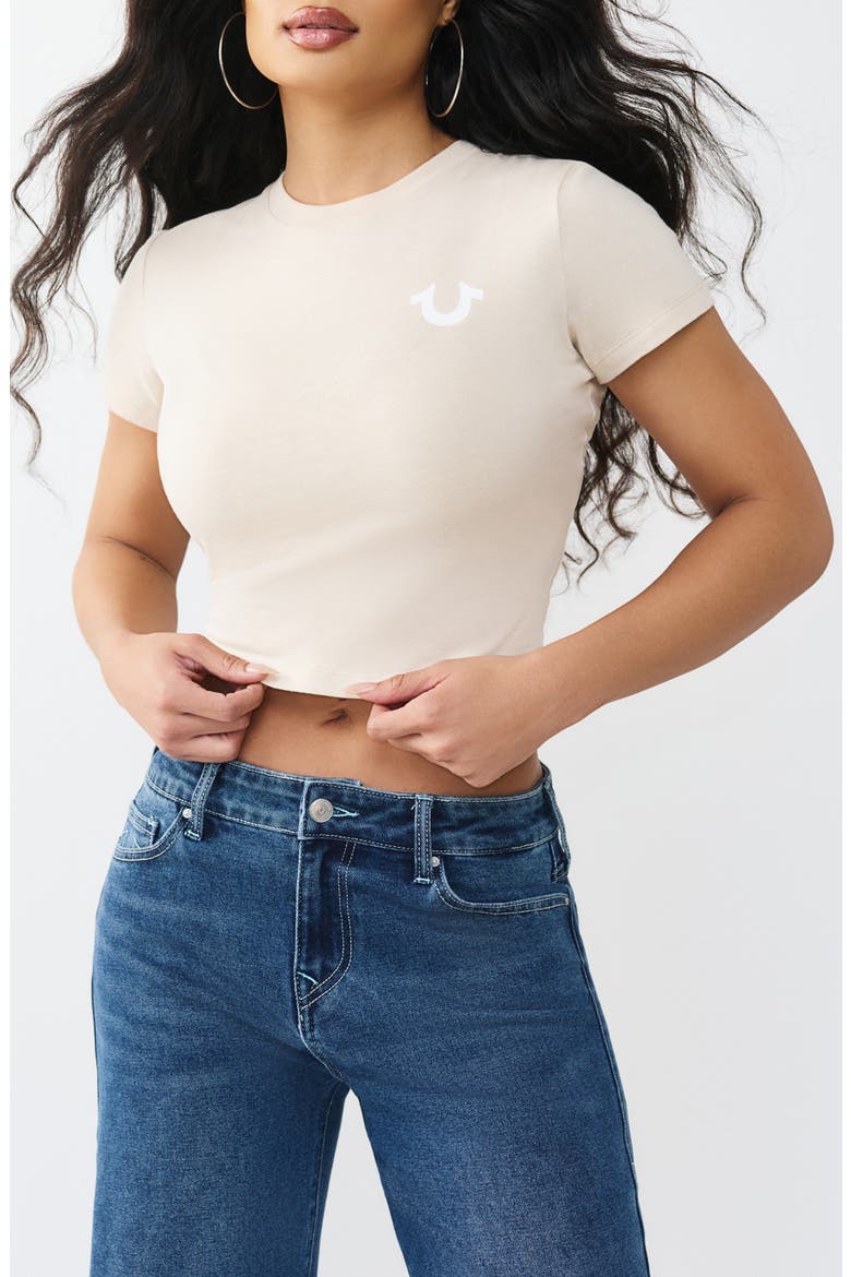 Buddha Relax Shrunken Tee, Main, color, FOG