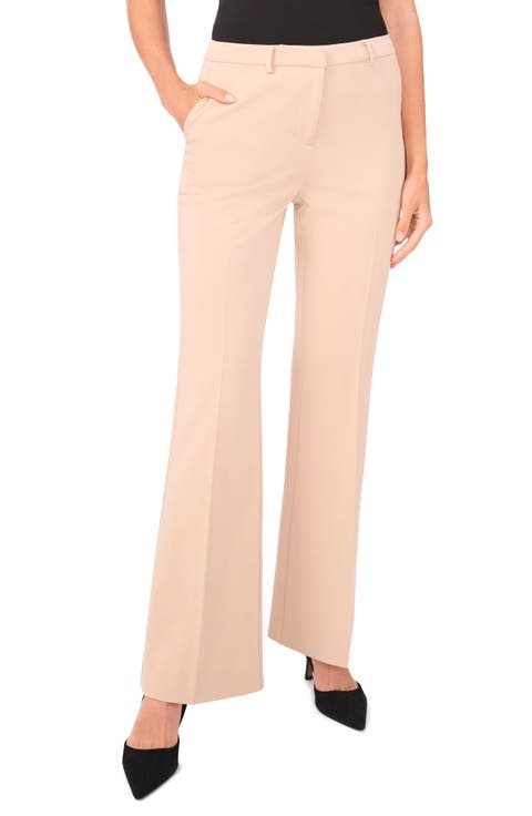 Slim Fit Flare Leg Pants (Regular & Petite)