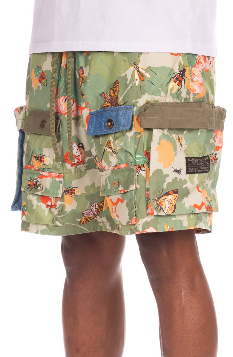 Billionaire Boys Club BB Trails Cotton Drawstring Cargo Shorts, Alternate, color, Pale Marigold