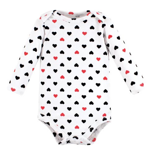 Hudson Baby Little Soft Cotton Long-sleeve One-piece 3pk