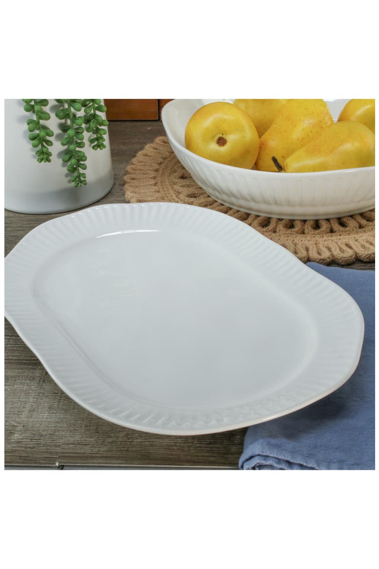 2-Piece Colonnade Serving Set, Alternate, color, WHITE