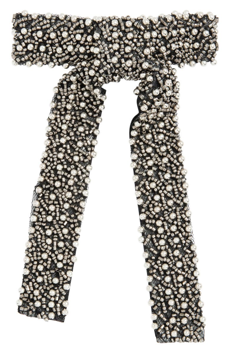 L. Erickson Siena Beaded Bow Barrette, Main, color, 