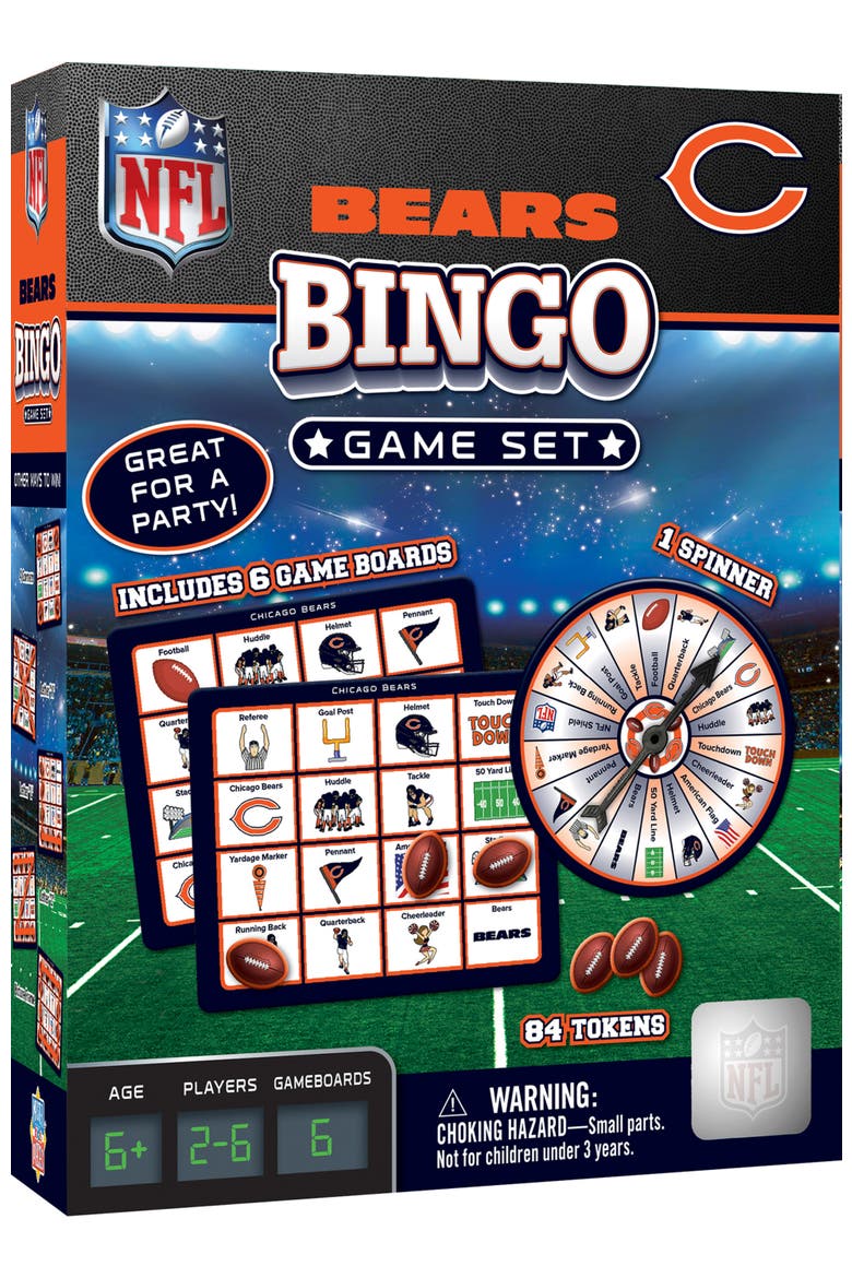 Chicago Bears NFL Bingo Game, Main, color, Multicolor