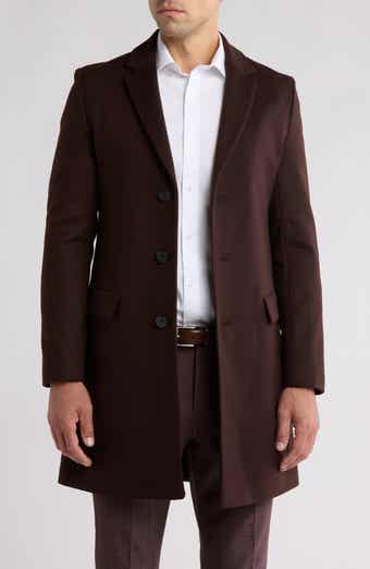 HUGO Migor Wool Blend Notched Collar Coat Nordstromrack