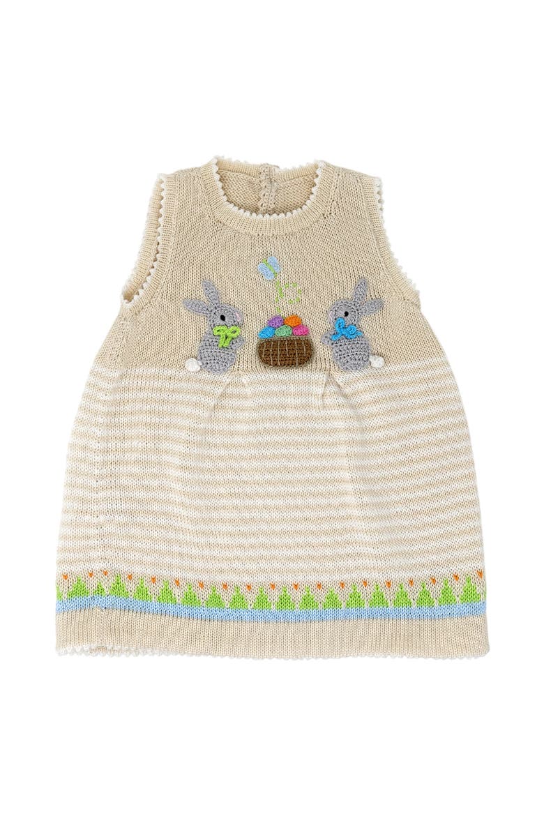 Easter Dress With Bunnies, Main, color, Ivory