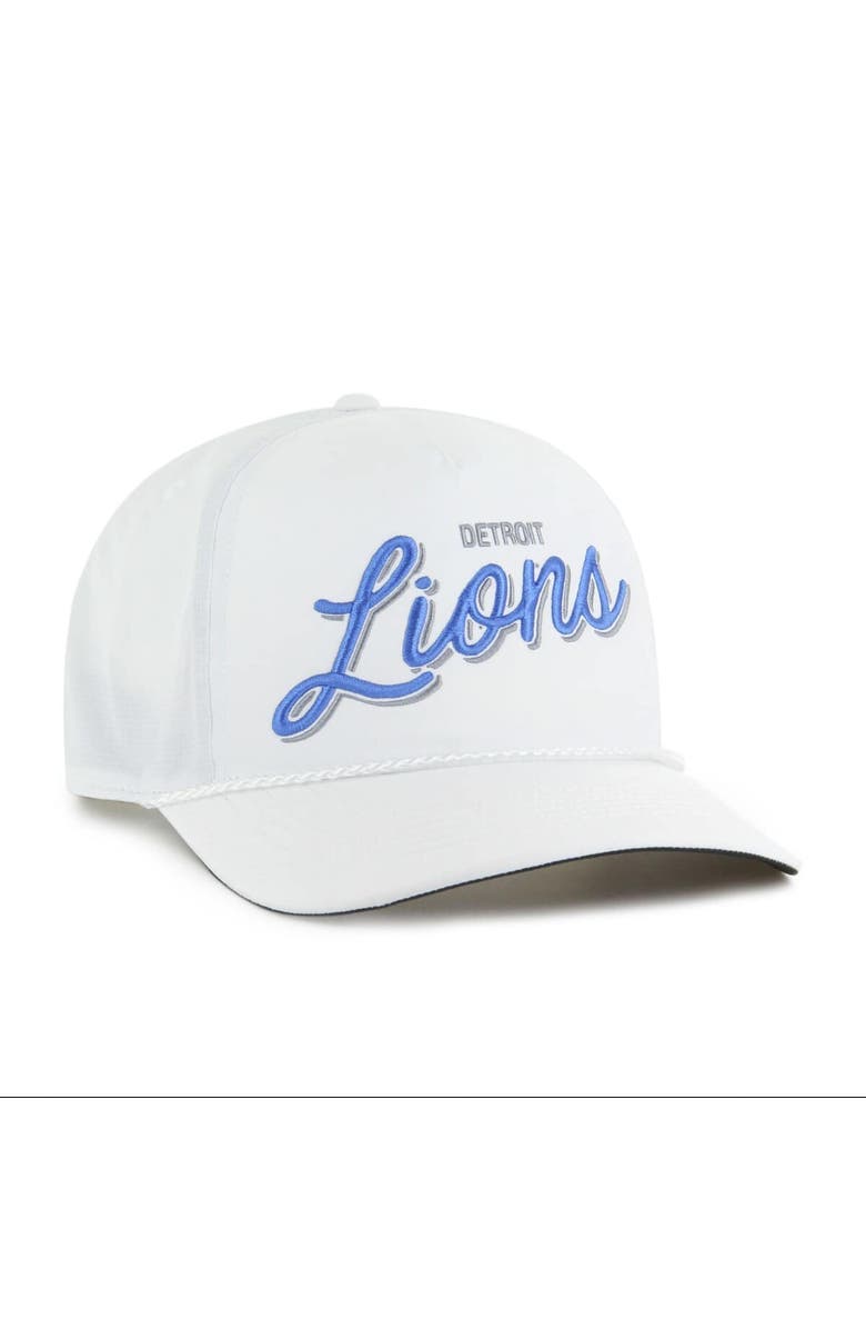 '47 Men's '47 White Detroit Lions Brrr Fairway Hitch Adjustable Hat, Alternate, color, White