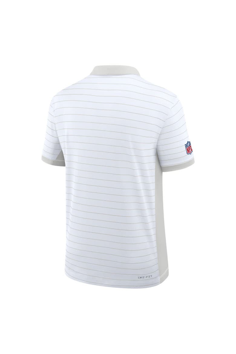 Men's Nike White Kansas City Chiefs Sideline Victory Stripe Performance Polo, Alternate, color, White
