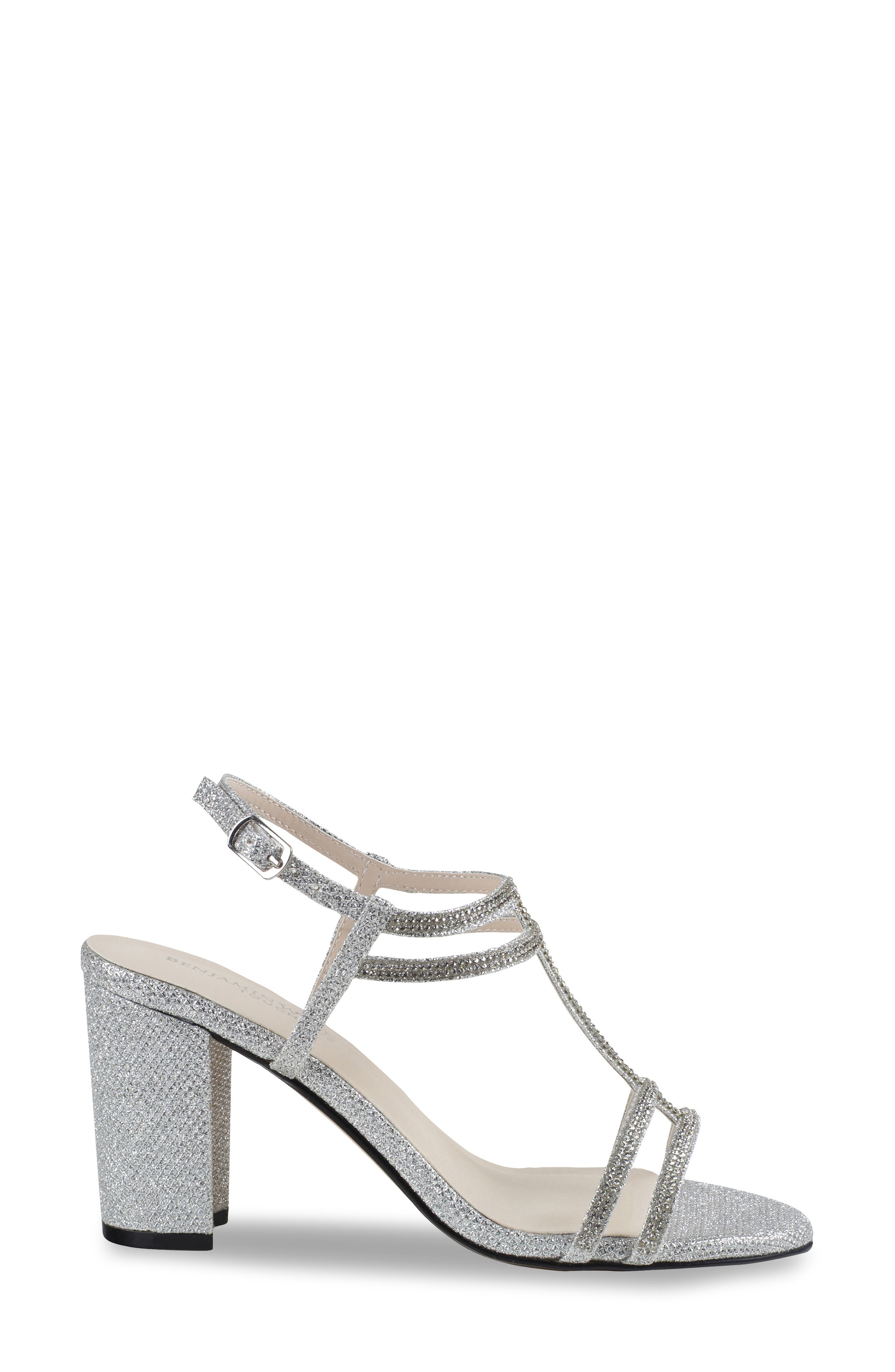 Touch Ups Sam Ankle Strap Sandal, Alternate, color, Silver