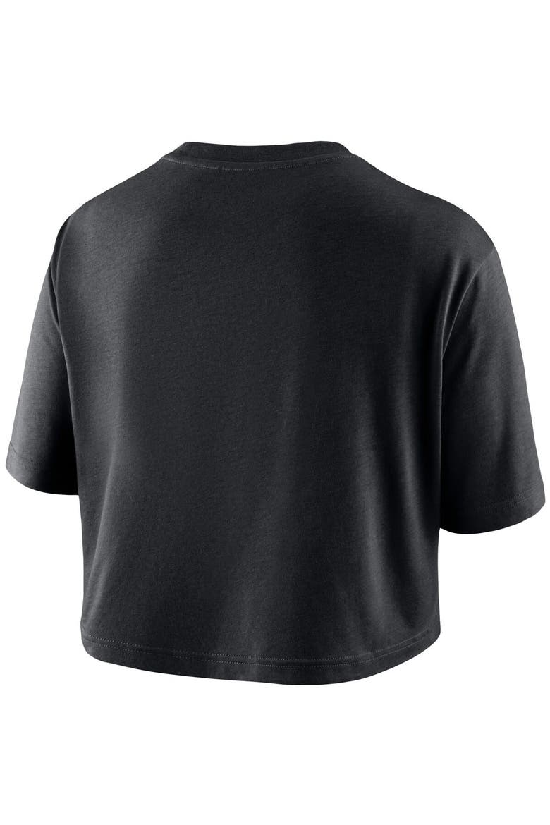 Women's Nike Black Alabama Crimson Tide Cropped Performance T-Shirt, Alternate, color, Black