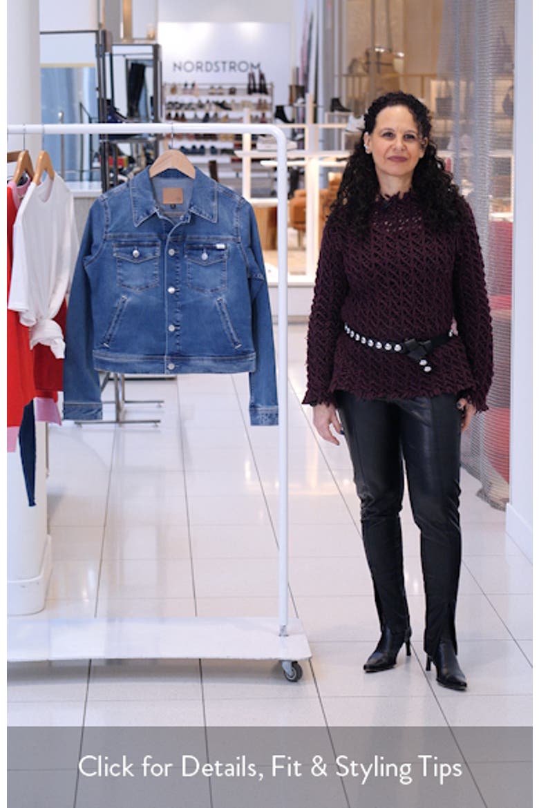 Robyn Crop Stretch Denim Jacket video