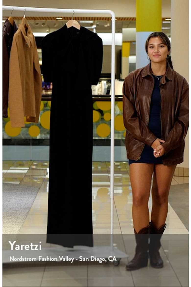 Ara Tie Neck Puff Sleeve Jumpsuit video