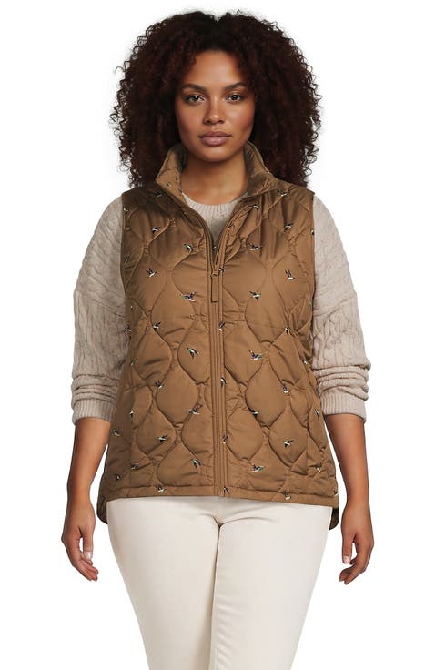 Plus Size FeatherFree Quilted Insulated Vest