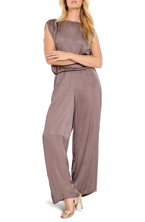 Shop Nic + Zoe Nic+zoe Wide Leg Satin Pants In Cocoa