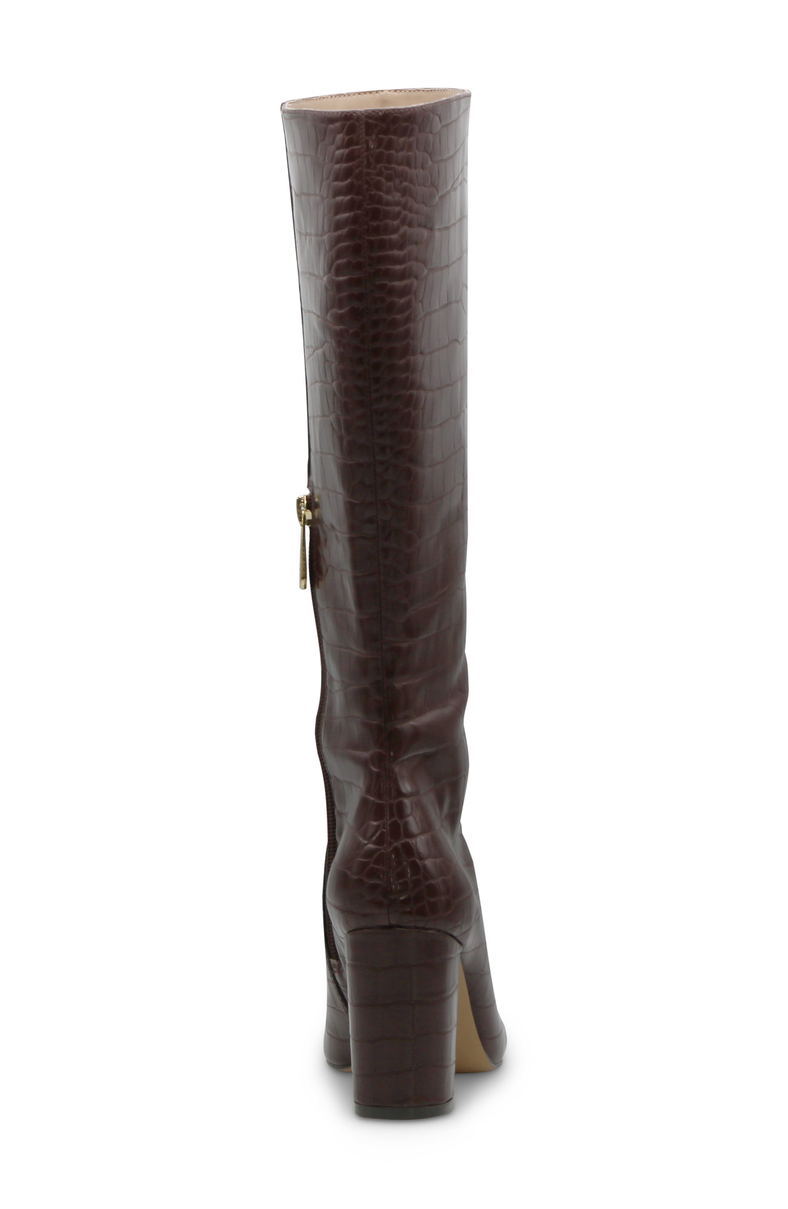 Bart Knee High Boot, Alternate, color, DARK BROWN CROC