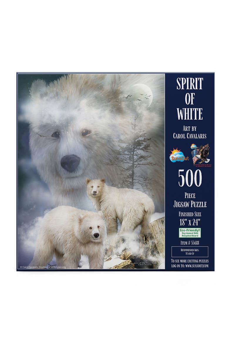 Spirit of White Bears 500 piece Jigsaw Puzzle for Adults, Alternate, color, Multicolor