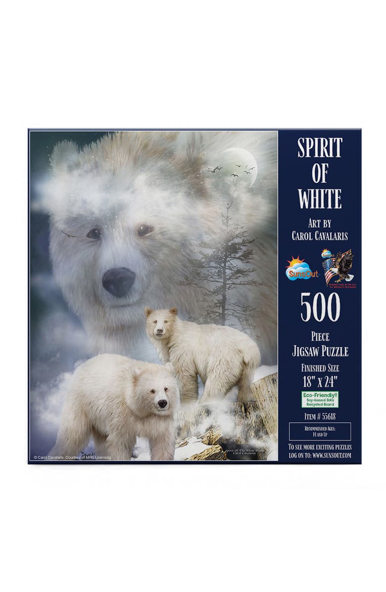 Sunsout Spirit of White Bears 500 piece Jigsaw Puzzle for Adults, Alternate, color, Multicolor