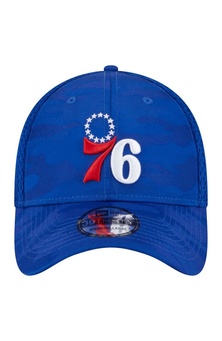 New Era Men's New Era Royal Philadelphia 76ers Subtle Camo 39THIRTY Flex Hat, Alternate, color, Royal