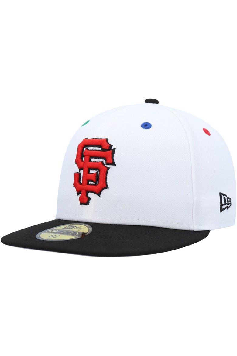 Men's New Era White/Black San Francisco Giants 1984 MLB All-Star Game Primary Eye 59FIFTY Fitted Hat, Alternate, color, White
