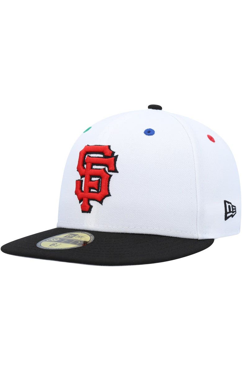 New Era Men's New Era White/Black San Francisco Giants 1984 MLB All-Star Game Primary Eye 59FIFTY Fitted Hat, Alternate, color, White