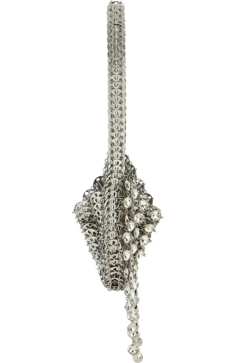 Rabanne Sac à Main Crystal Shoulder Bag, Alternate, color, Silver