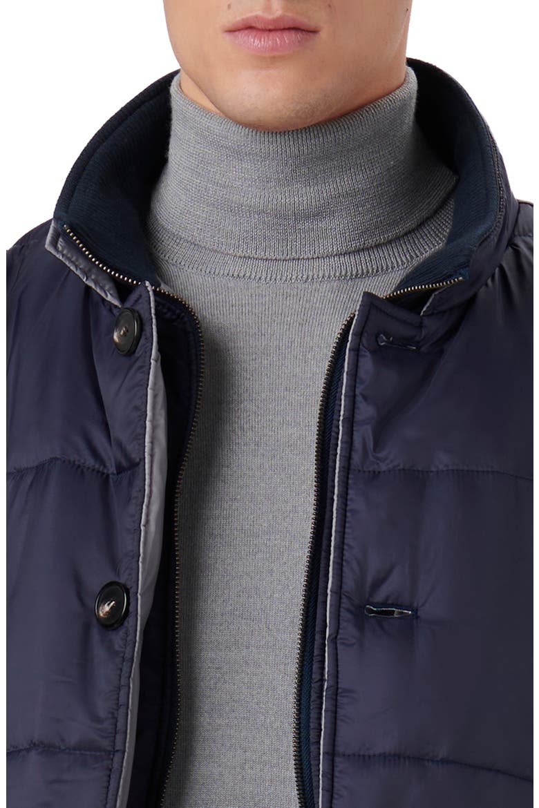 Water Repellent Quilted Jacket, Alternate, color, NAVY