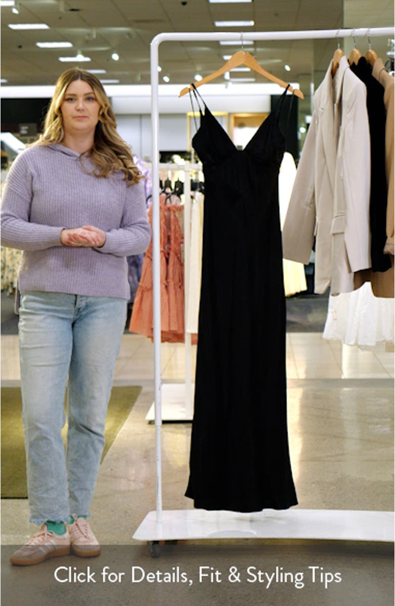 Capri Satin Cocktail Slipdress, sales video thumbnail