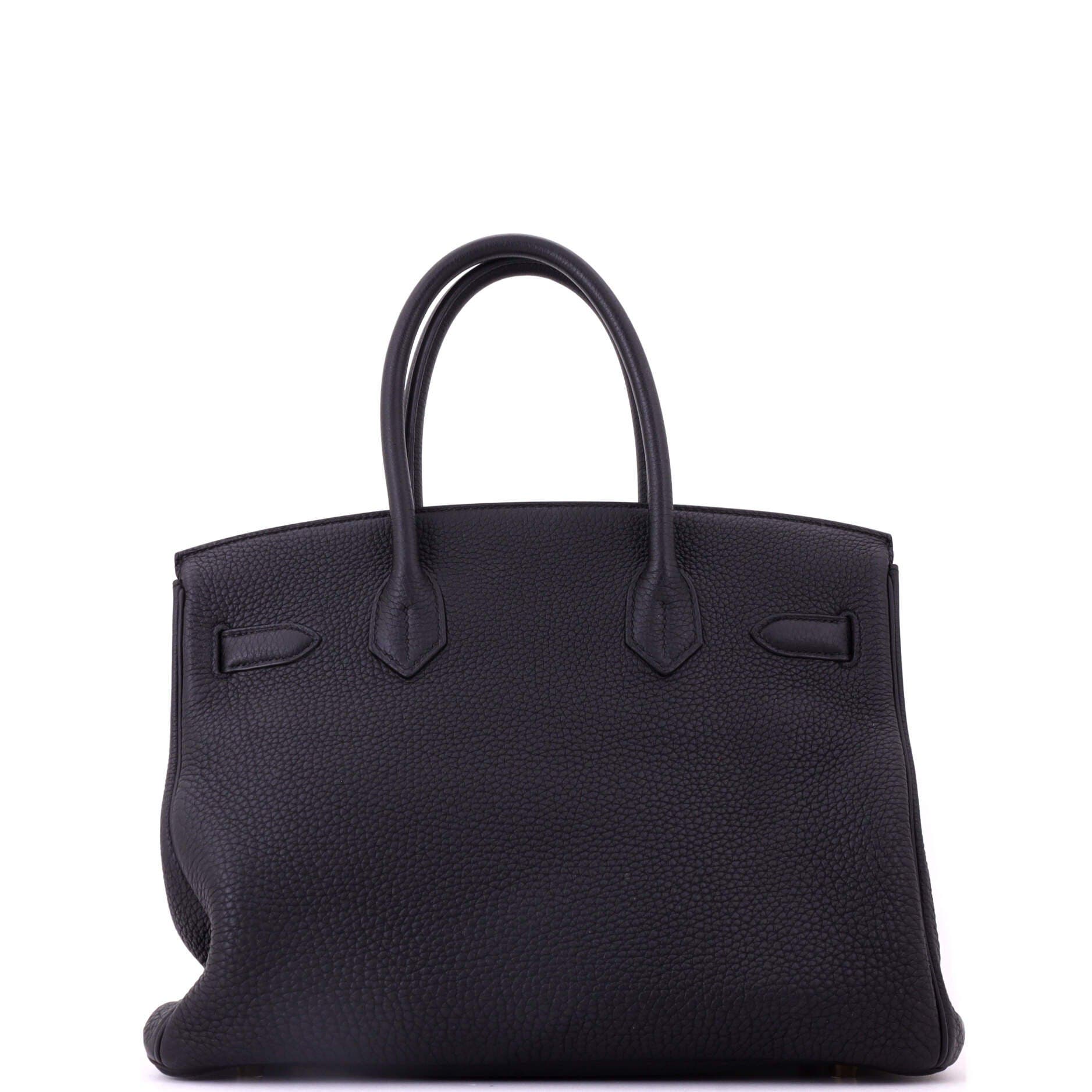 Pre-Owned Hermes Birkin Handbag Black Togo with Gold Hardware 30, Alternate, color, Noir