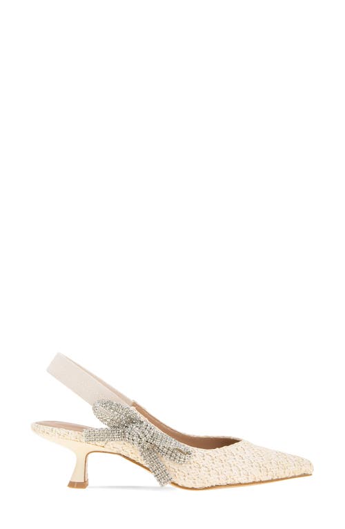 Bcbgeneration Kodari Slingback Kitten Heel Pump In Natural