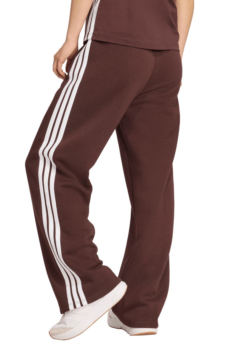 adidas 3-Stripes Track Pants, Alternate, color, Shadow Brown/ White