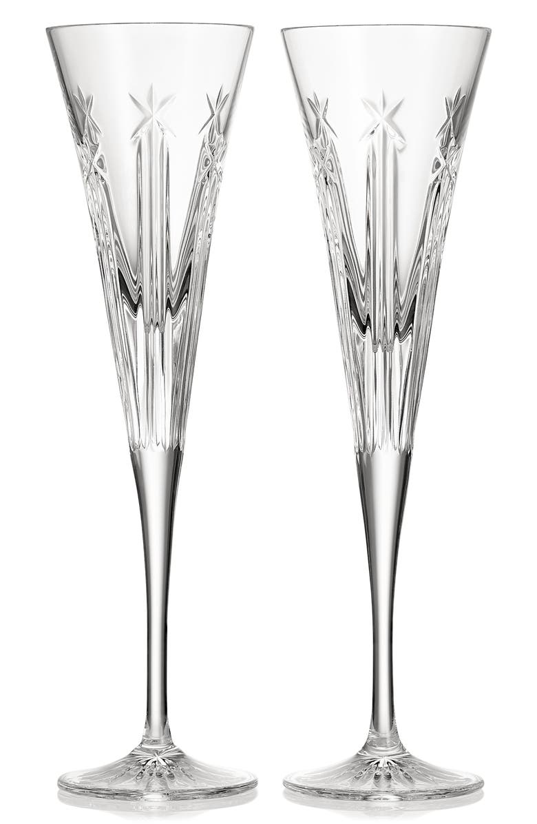 Waterford Crystal Champagne Flutes, Set of 2, Main, color,