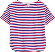 Seasalt Cornwall Bryher View Stripe Organic Cotton T-Shirt