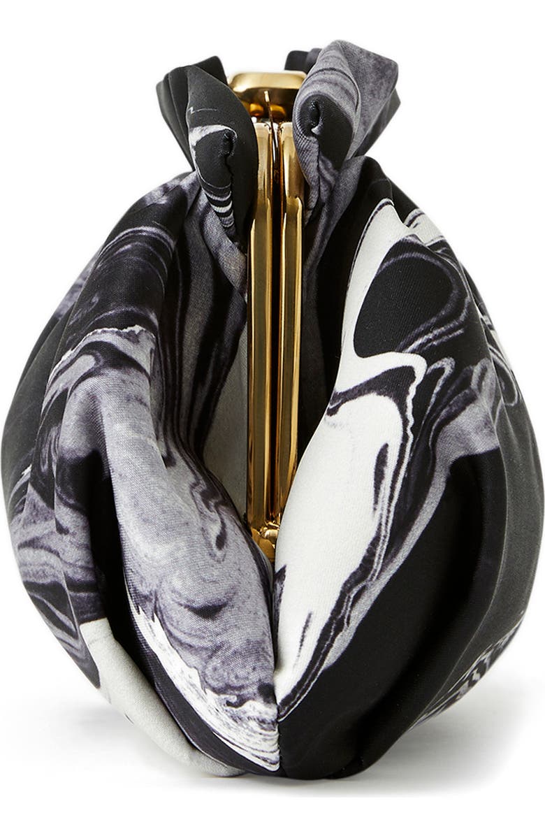 Lafayette 148 New York Geode Print Twill Pochette Clutch, Alternate, color,