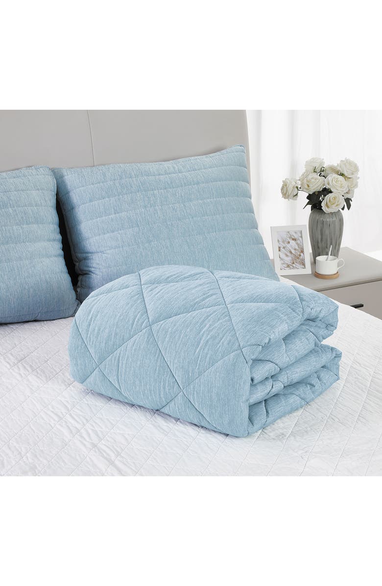 Allied Home Below Zero Cooling Mattress Pad, Alternate, color, Blue