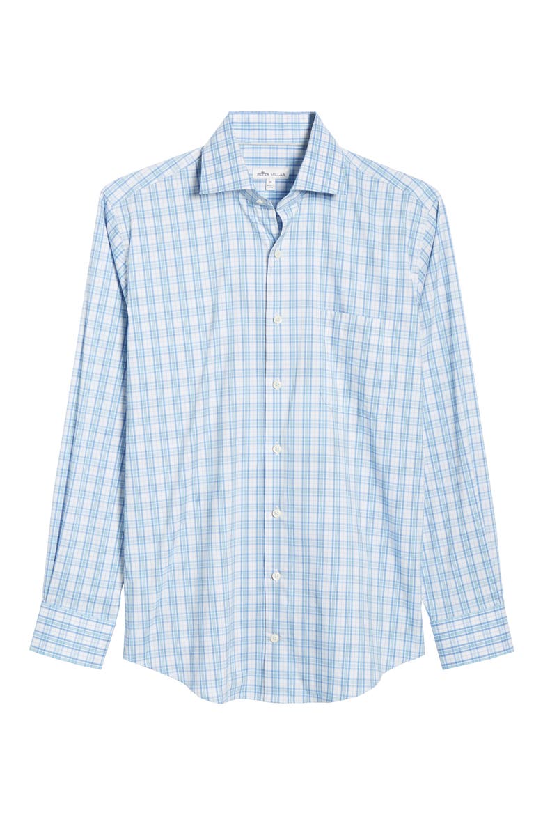 Portofino Tartan Performance Sport Shirt, Alternate, color, VESSEL
