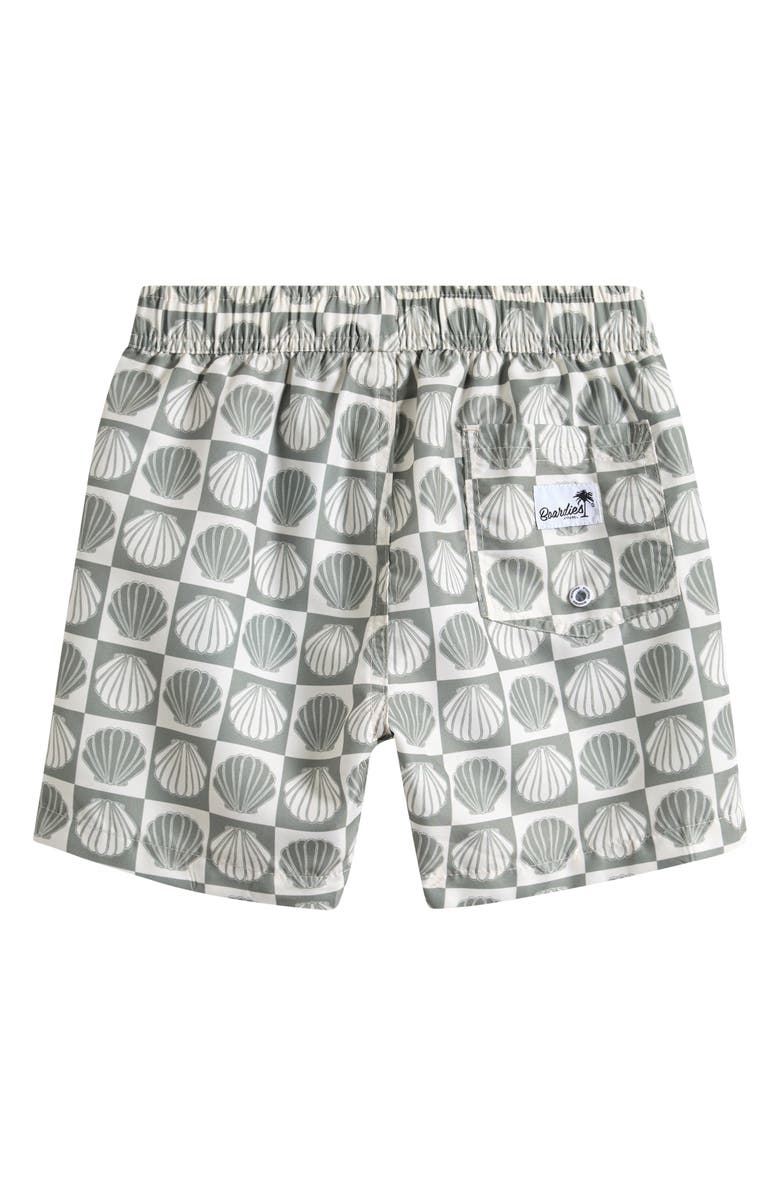 Boardies Kids' Ilfracombe Swim Trunks, Alternate, color, Olive/ Cream