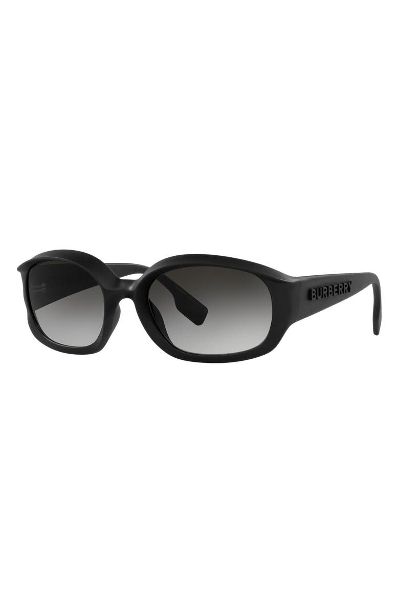 Burberry 56mm Gradient Oval Sunglasses, Alternate, color, 